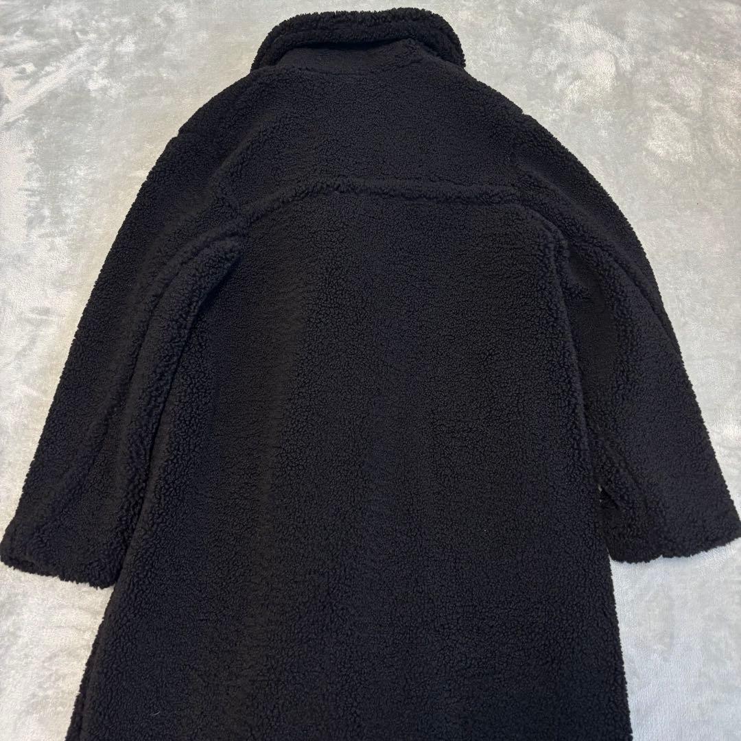 タグ付✨ ZARA エクストラ ロングフェイクボアコート　テディベアコート 黒