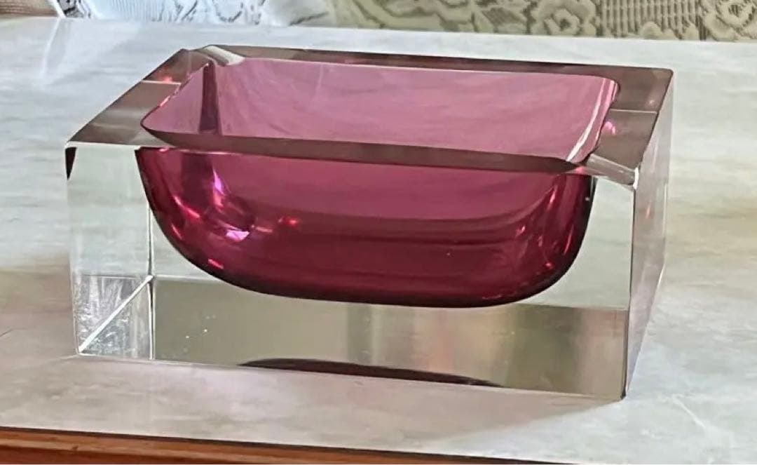 灰皿　ガラス　クリスタル