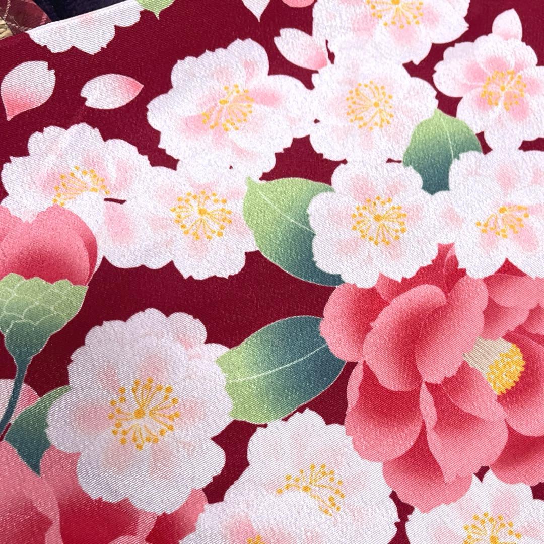 キャサリンコテージ　袴　150センチ　椿　5点セット　襦袢　ヘアアクセ付き