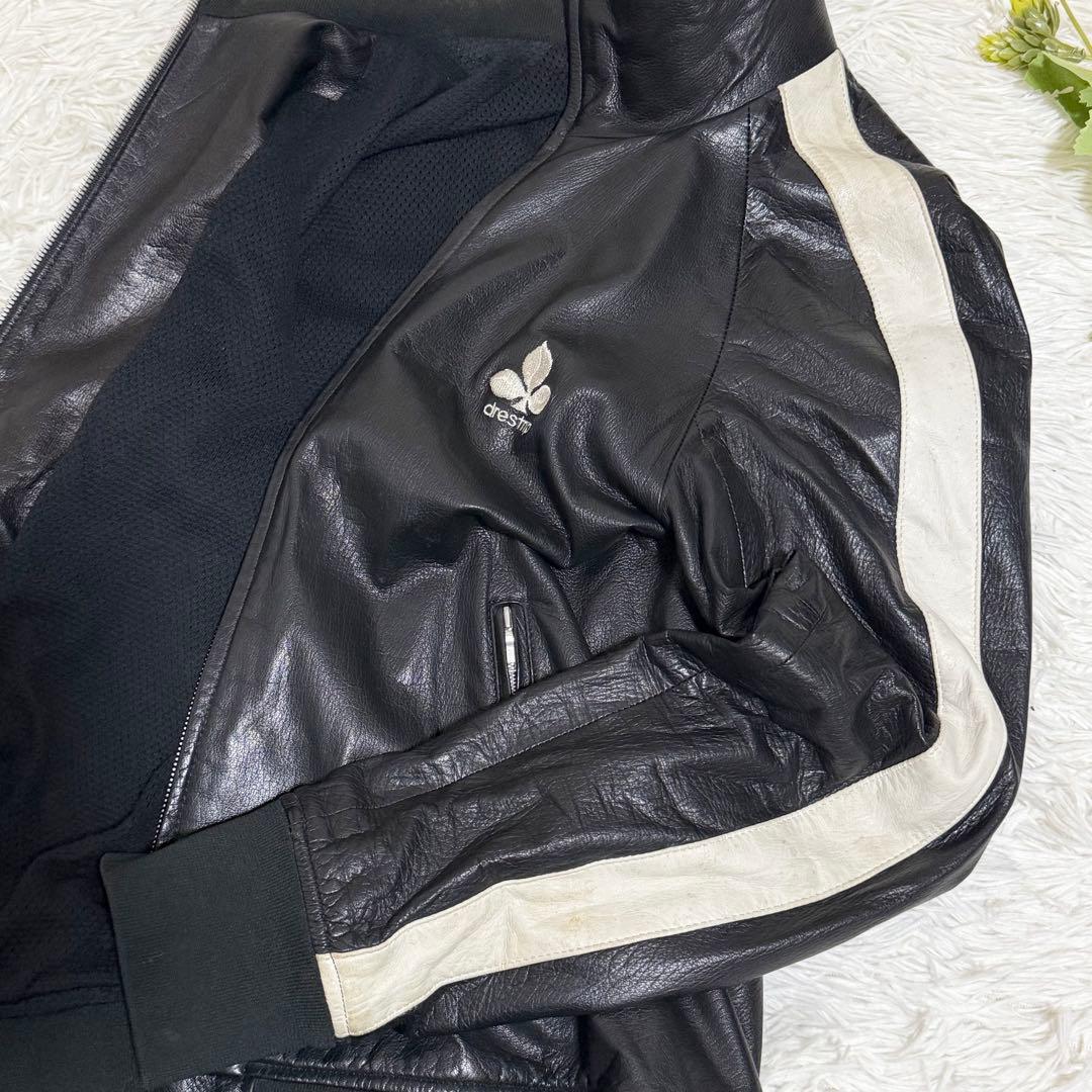 激レア drestrip レザートラックジャケット ディアスキン 三つ葉ロゴ