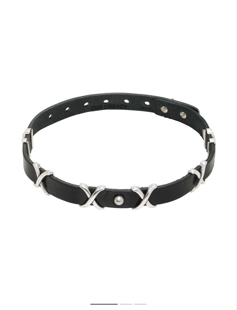 OURLEGACY 25ss 2cmチョーカー　ブラック