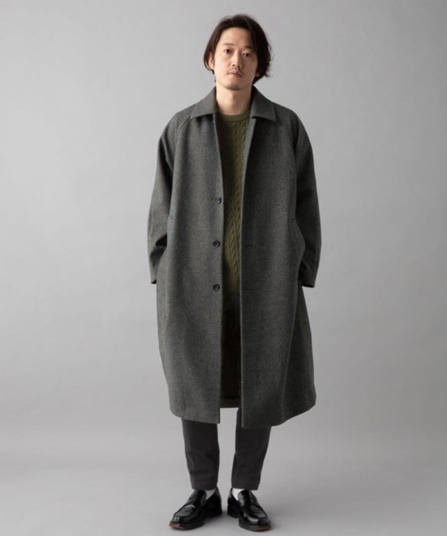 【新品タグ付き】　グローバルワーク　MBコラボ　ウーリーテック　ロングコート　L