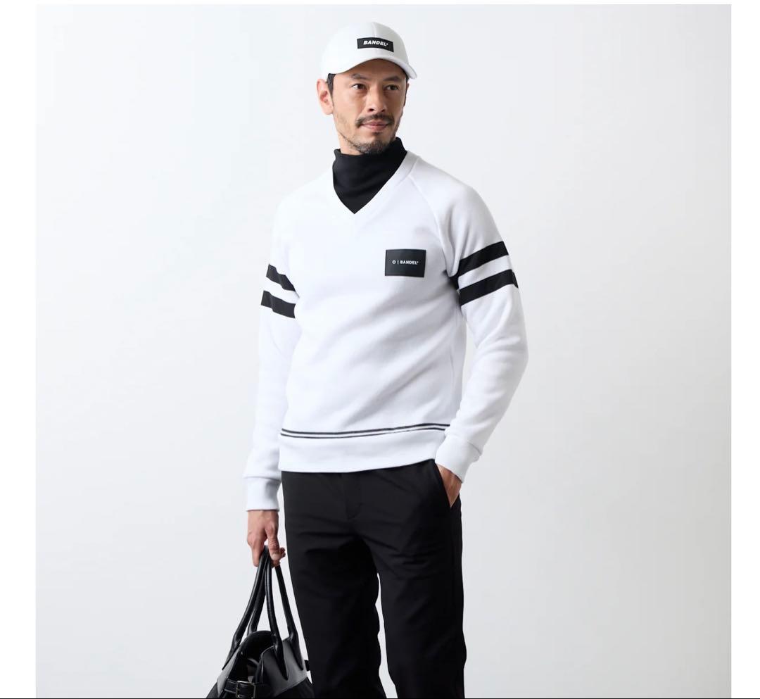 バンデル　レイヤード ハイネックニット　ホワイト