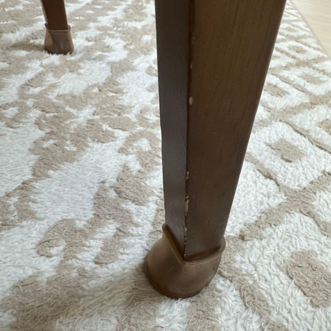 カリモク60 ブラウン 木製 シンプルデザイン ローテーブル 下部棚付き