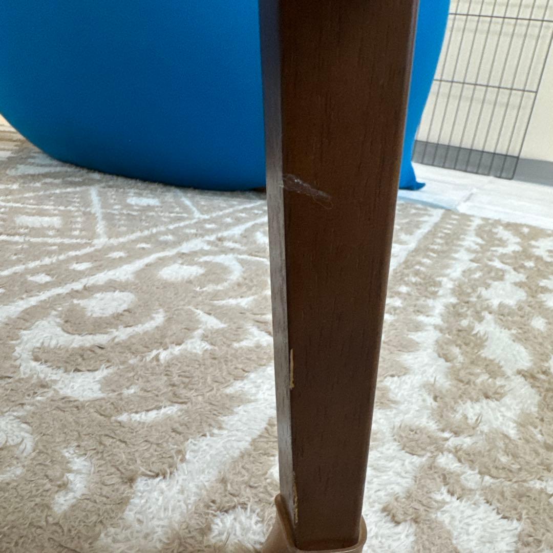 カリモク60 ブラウン 木製 シンプルデザイン ローテーブル 下部棚付き