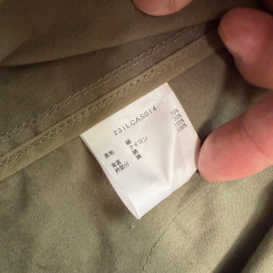 23年製極美品　バブアー　GAMEFAIR ロングコート　ピーチスキン　カーキ