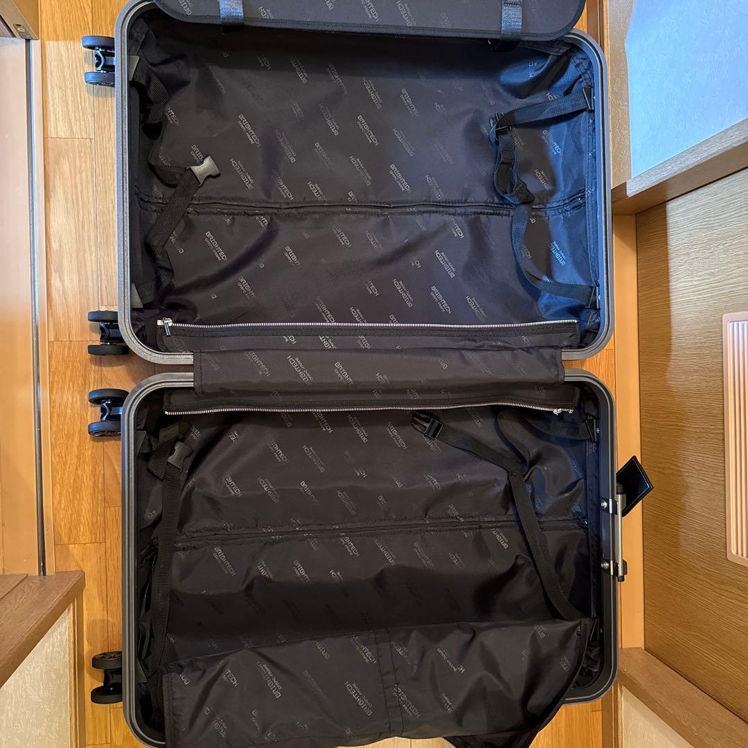 大型 約93L ピンク 波状テクスチャ キャリーケース スーツケース