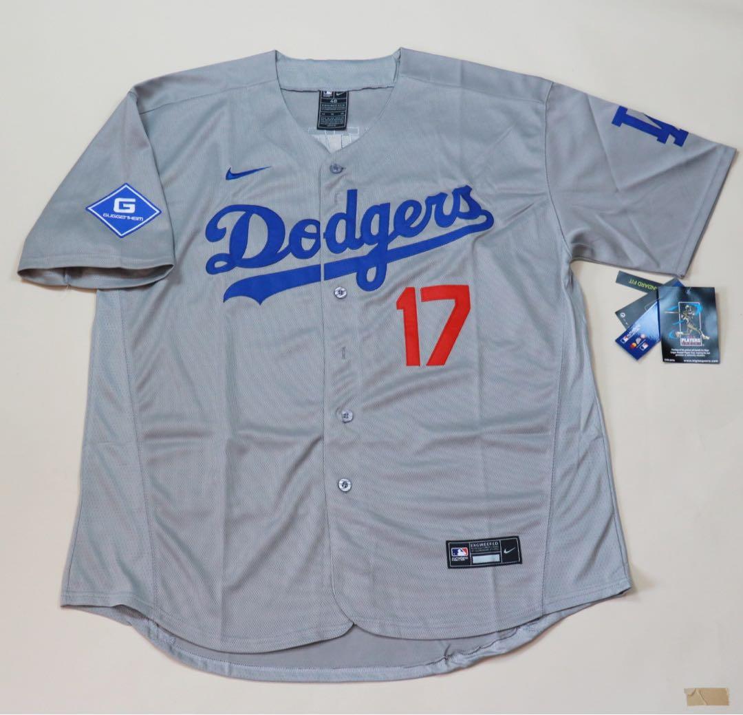 NIKEドジャース 大谷翔平 ビジターユニフォーム グレー XL 【Gマーク