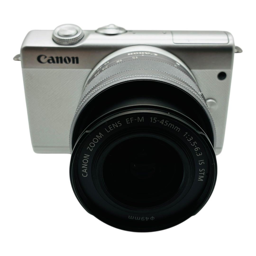 Canon EOS M200 レンズキット キャノン ミラーレス 一眼　ホワイト