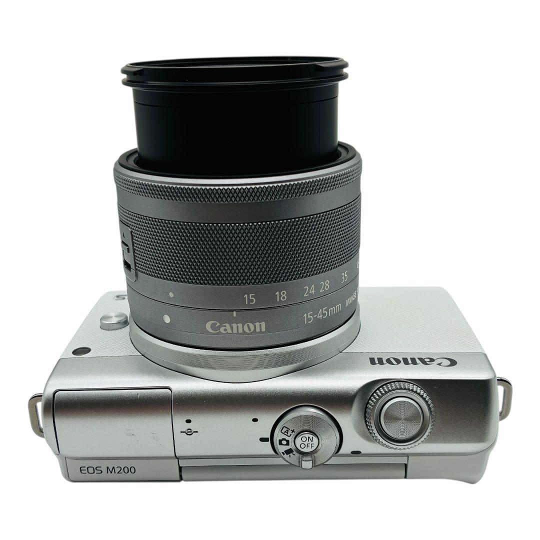 Canon EOS M200 レンズキット キャノン ミラーレス 一眼　ホワイト