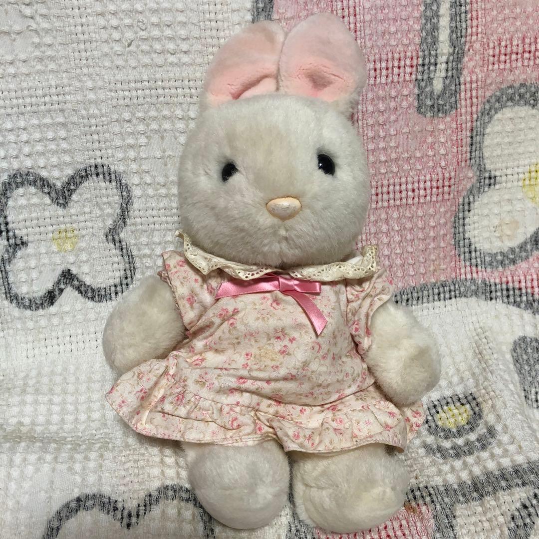 昭和レトロ ヴィンテージ ファースト社 うさぎ ぬいぐるみ 中古品