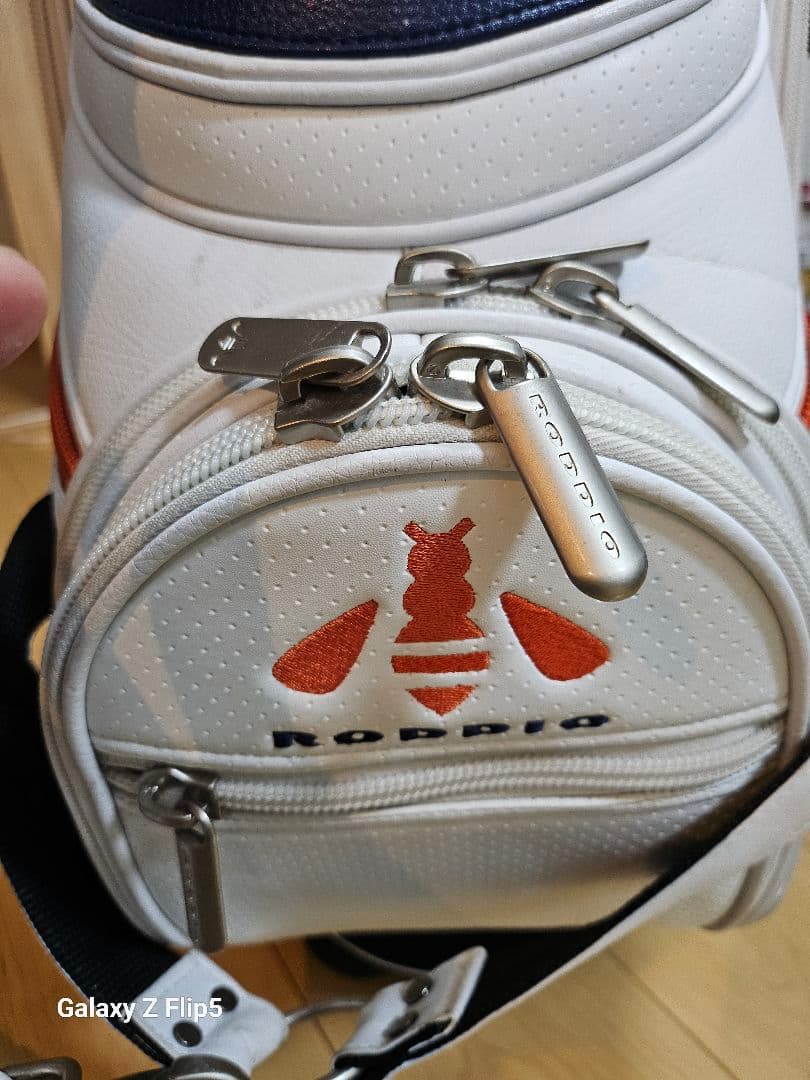 RODDIO キャディバッグ ホワイト/オレンジ