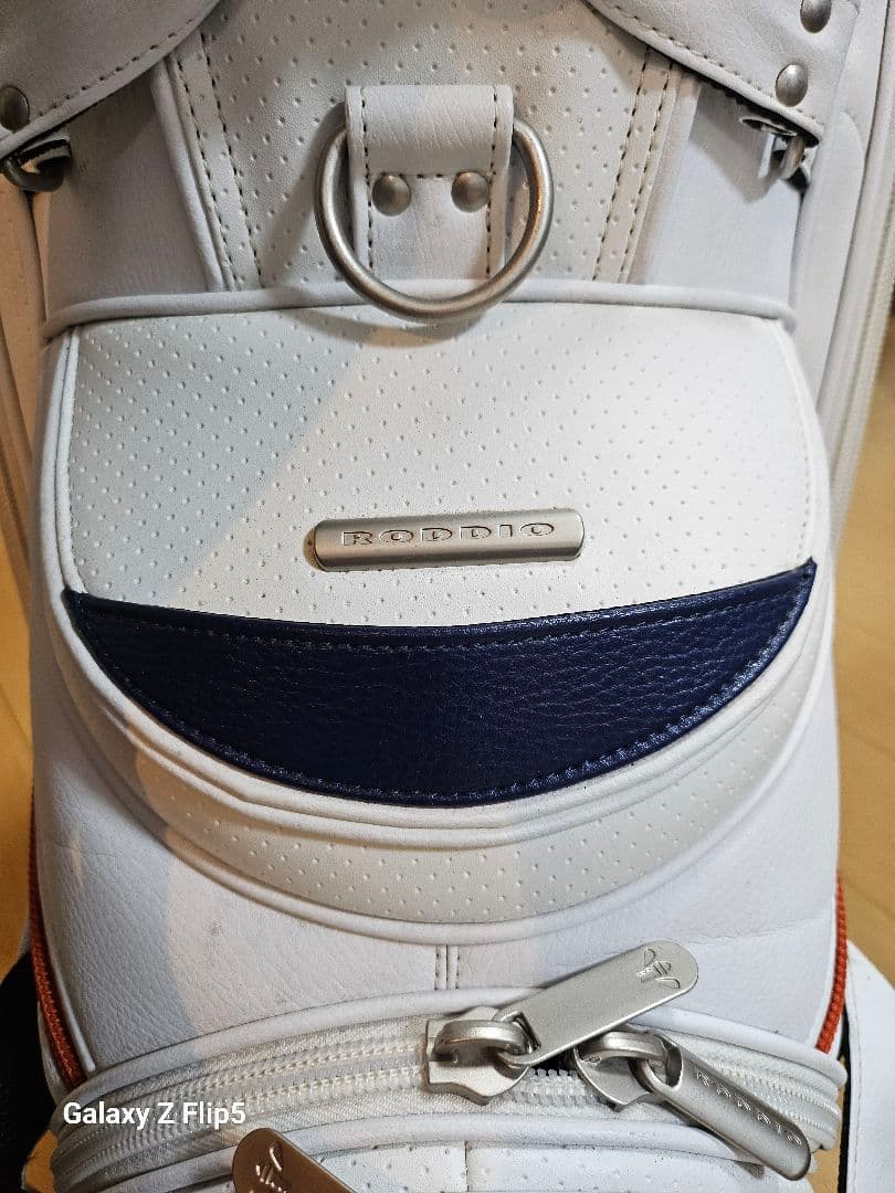 RODDIO キャディバッグ ホワイト/オレンジ