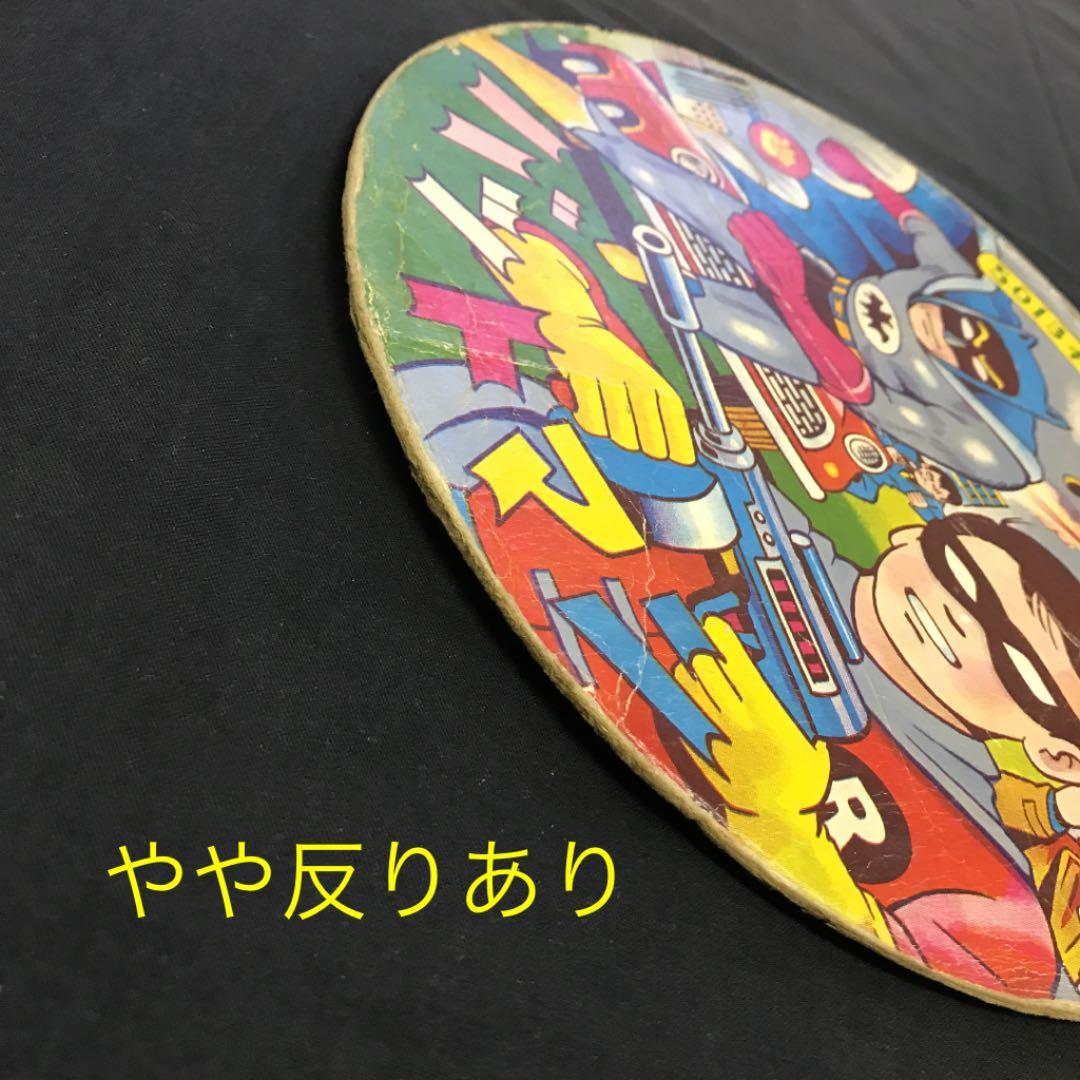 昭和レトロ】『メンコ／バットマン』（直径：25.7cm）超大型丸めんこ