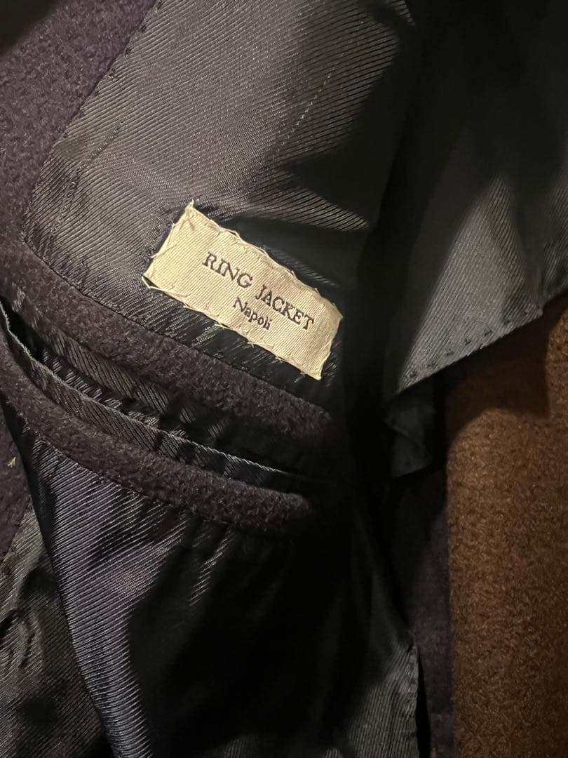 【最終価格】定価40万RINGJACKET Napoliカシミヤベルテッドコート