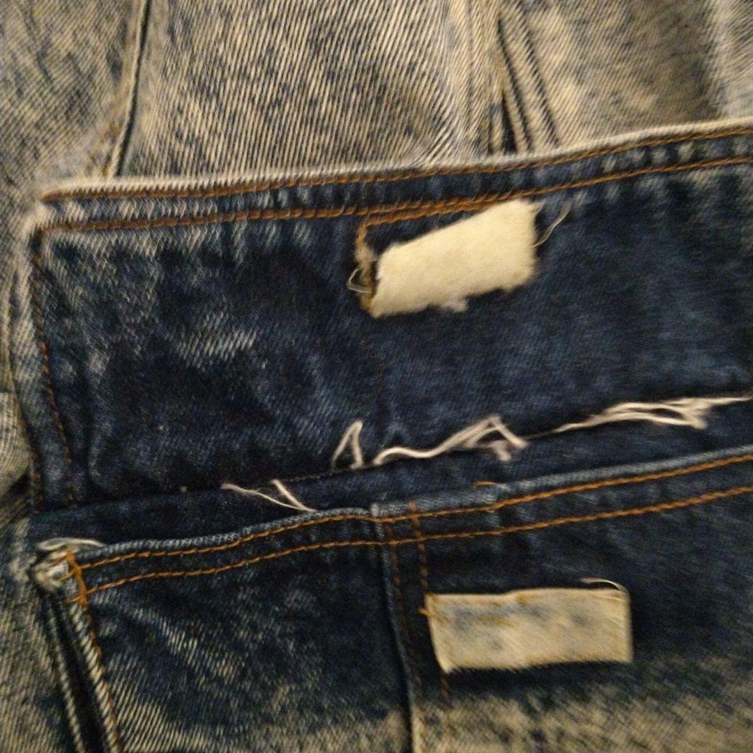 80S　90S　ケミカルウォッシュ　デニムブルゾン