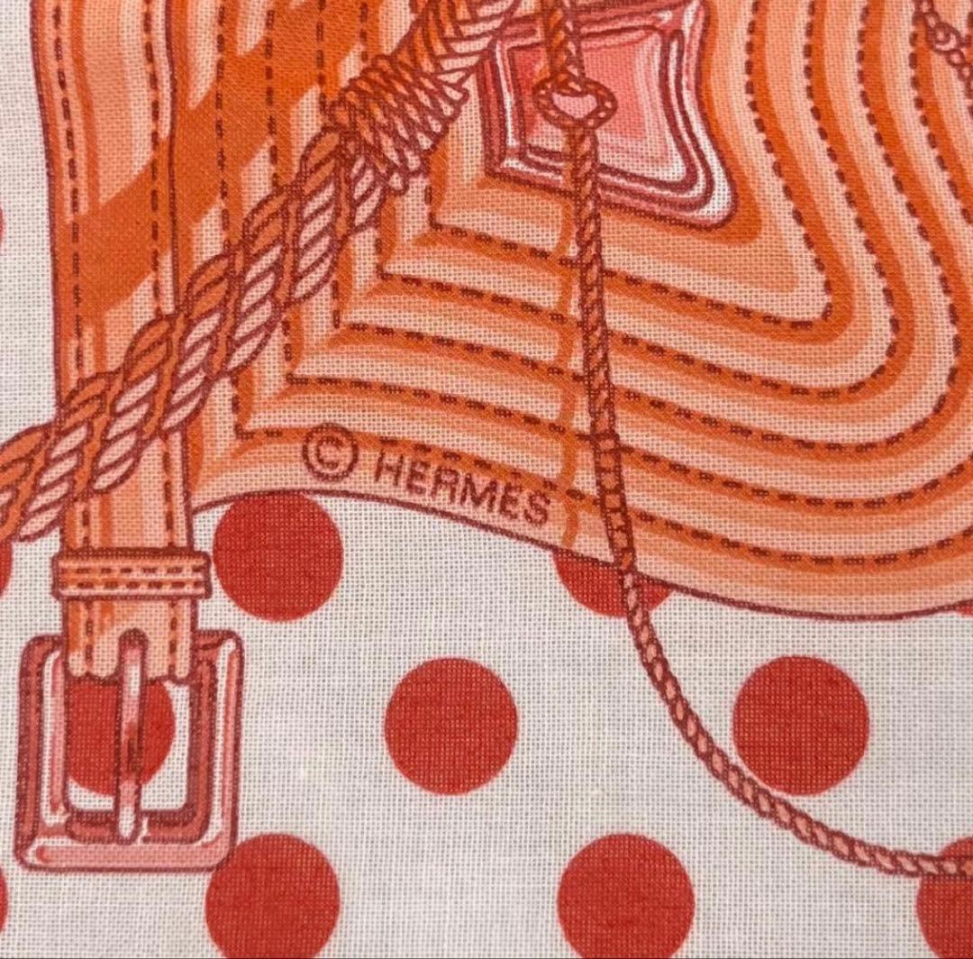 【HERMES】極美品✨エルメス ミニカレ　クリッククラック　スカーフ　箱なし