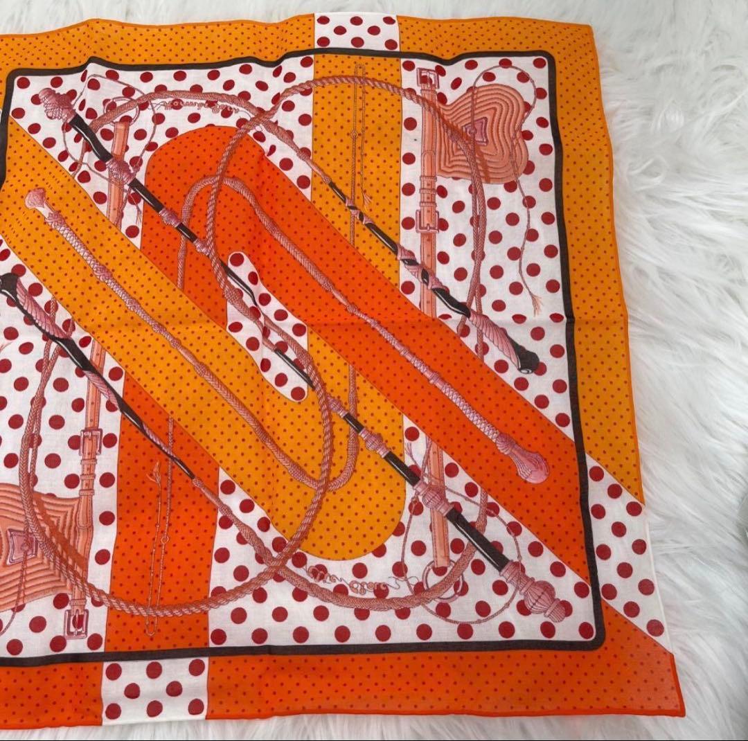 【HERMES】極美品✨エルメス ミニカレ　クリッククラック　スカーフ　箱なし