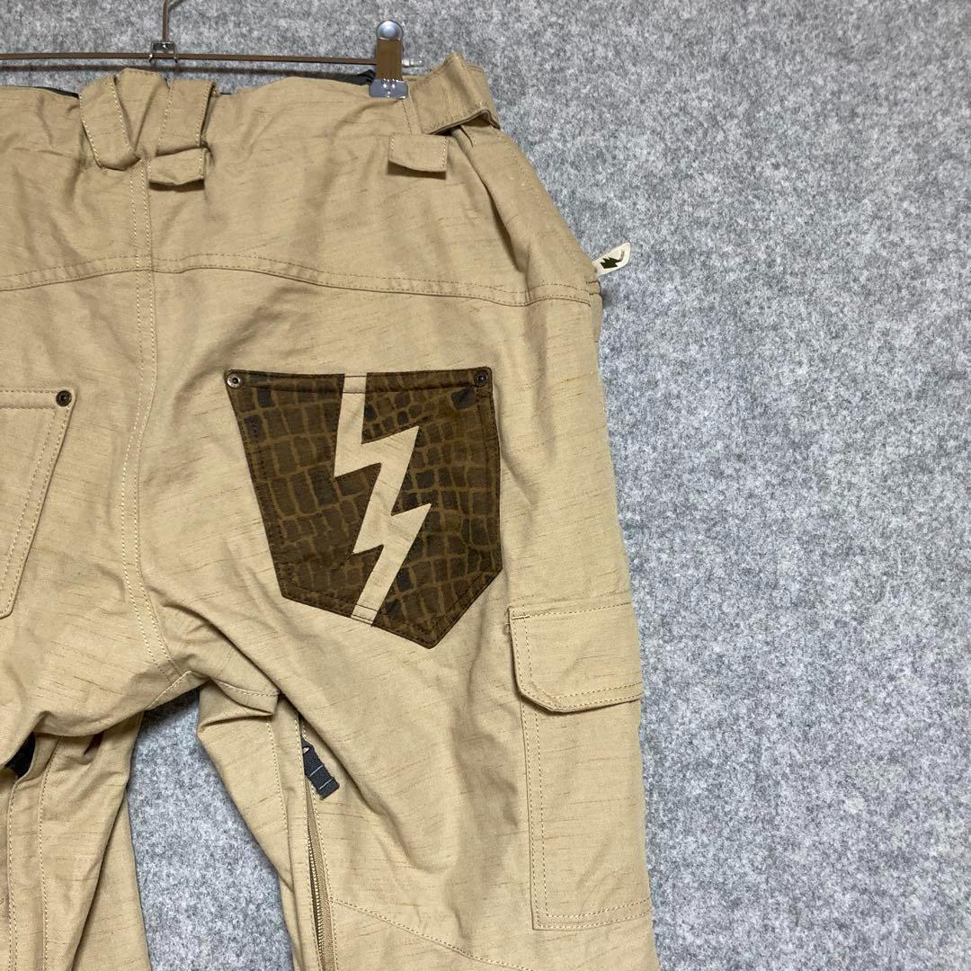 BLUE BLOOD ベージュ カーゴパンツ スノーボード用