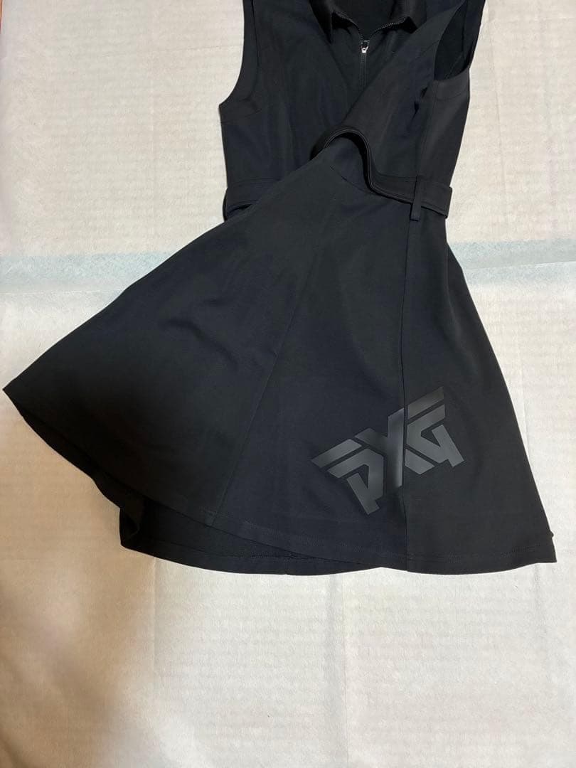 【新品】PXG レディースゴルフノースリーブブワンピース　黒 L