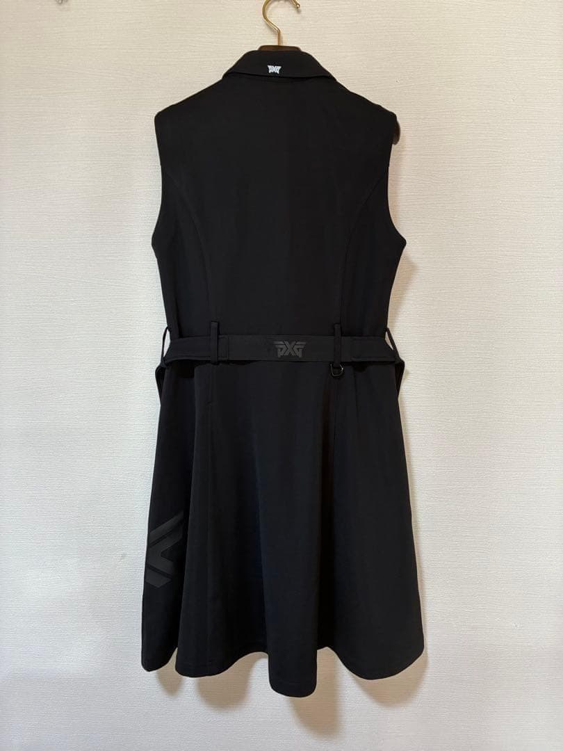 【新品】PXG レディースゴルフノースリーブブワンピース　黒 L