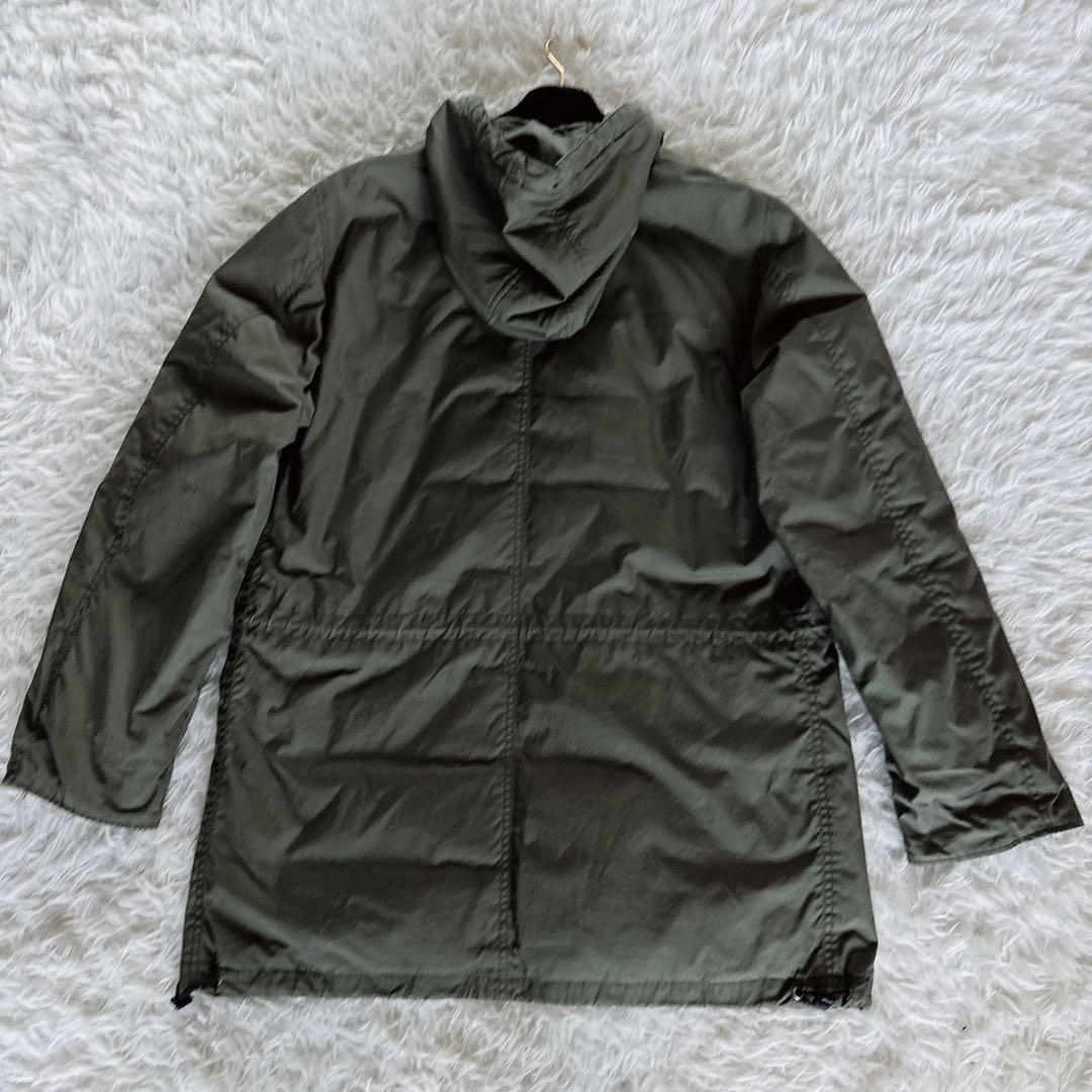 【MHL.】ダウンジャケット モッズコート フード カーキ XLサイズ