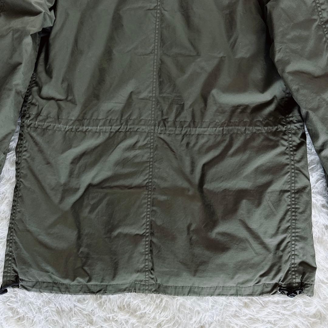 【MHL.】ダウンジャケット モッズコート フード カーキ XLサイズ