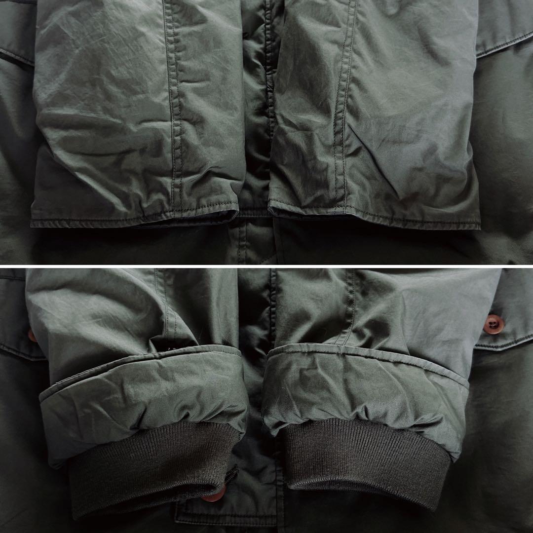 【MHL.】ダウンジャケット モッズコート フード カーキ XLサイズ