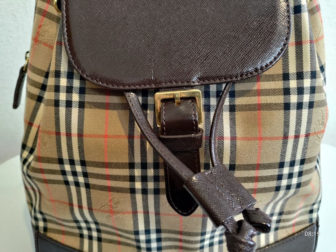 《超美品》バーバリー　リュック　BURBERRY　シャドウホース　ノバチェック