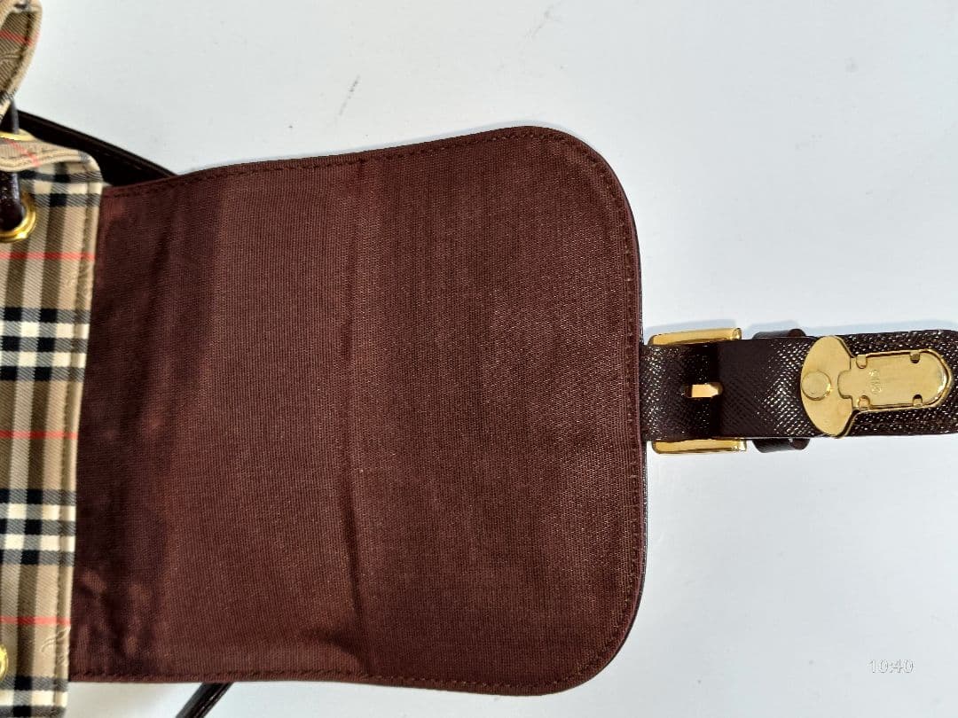 《超美品》バーバリー　リュック　BURBERRY　シャドウホース　ノバチェック