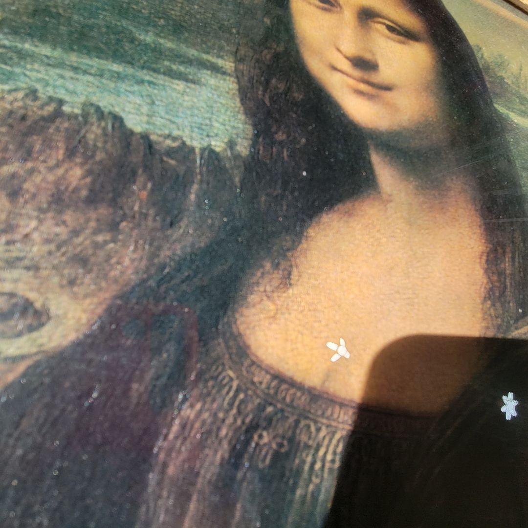 【世界の名画】 レオナルド・ダ・ヴィンチ 『モナ・リザ』複製画　額入り　レプリカ