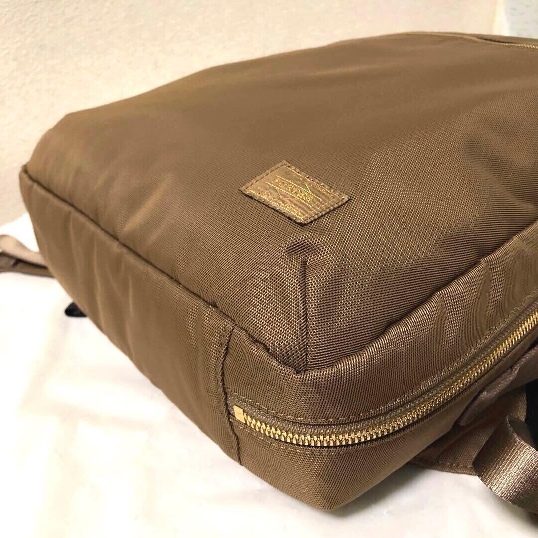 新品同様✨ポーターガール シア リュック オーク A4可 ネームタグ 大容量