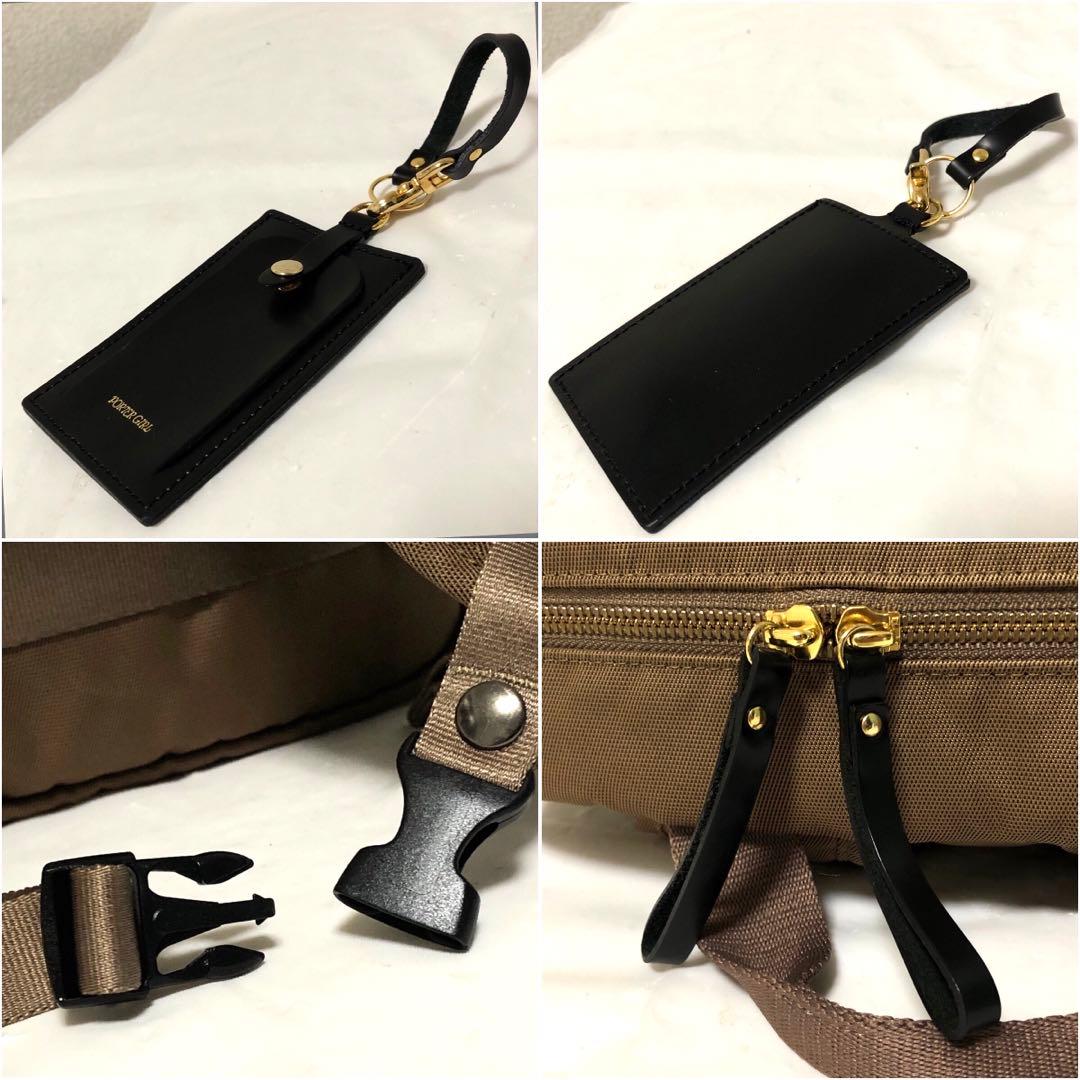 新品同様✨ポーターガール シア リュック オーク A4可 ネームタグ 大容量