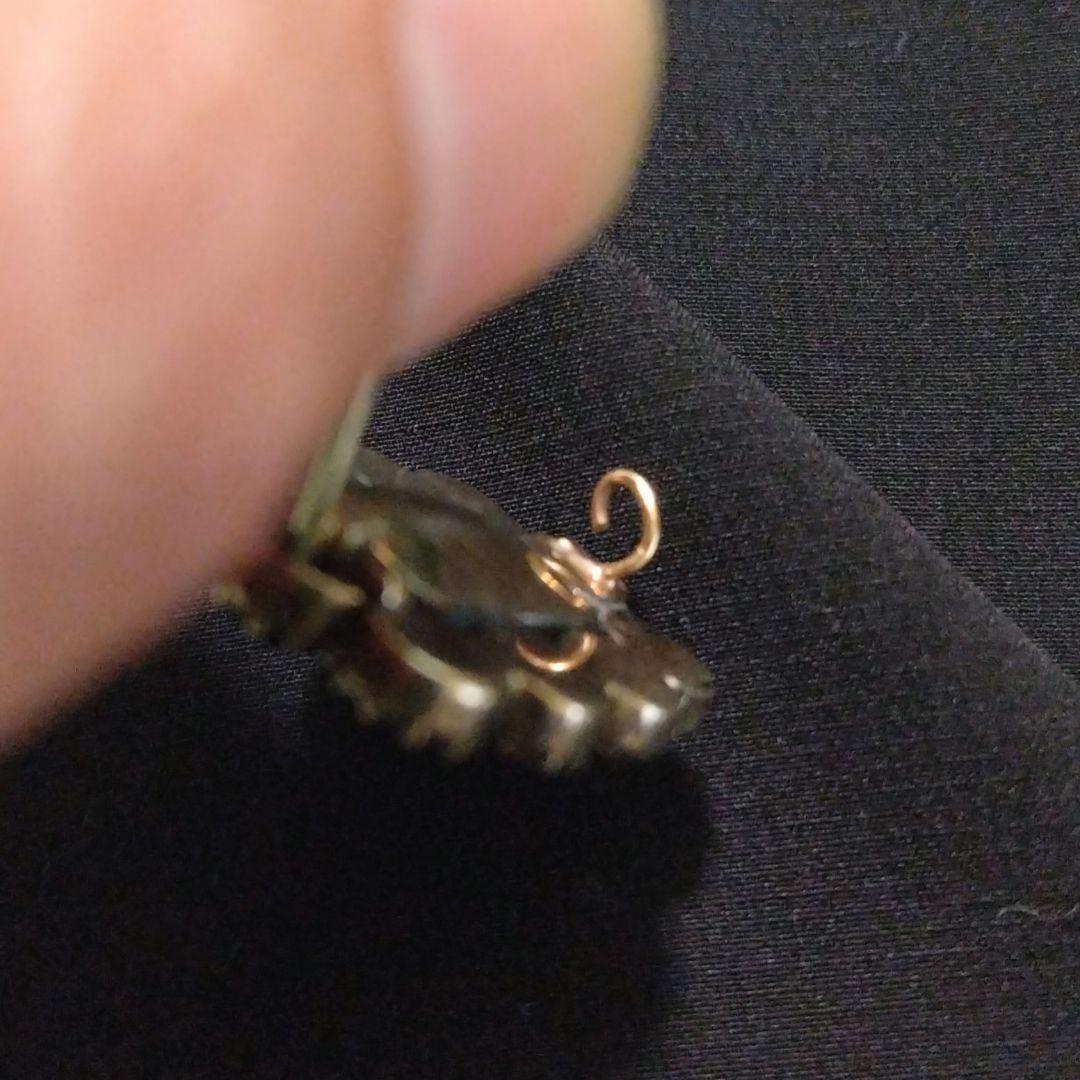 イギリスアンティーク　モーニングジュエリー　アメジスト