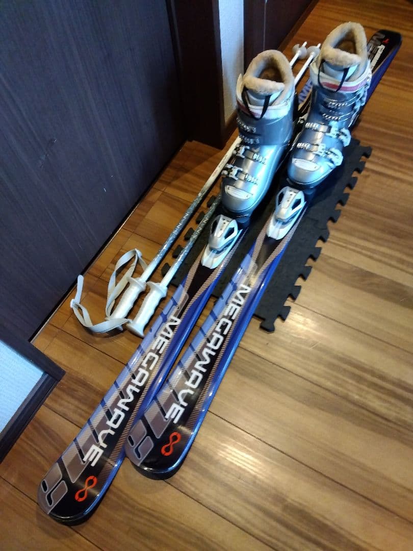 MEGAWAVE/学生・レディース用/スキーセット/メンテ・WAX済み✓