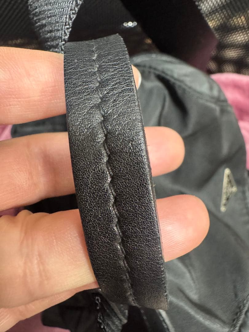 美品　プラダ　PRADA リュック　バックパック　ナイロン　ブラック　黒　ロゴ