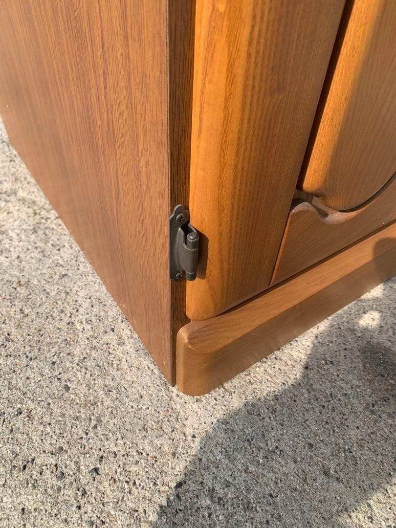 ナチュラルウッド　ワードローブ　鏡付き　(滋賀県内のみ)