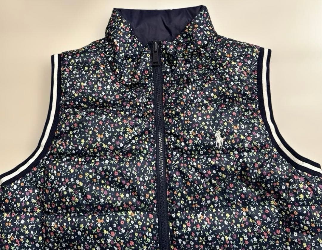 ポロゴルフ　ラルフローレン　レディース　リバーシブル　ダウン　ベスト　M-L