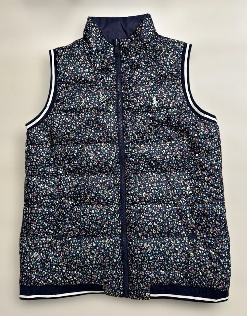 ポロゴルフ　ラルフローレン　レディース　リバーシブル　ダウン　ベスト　M-L