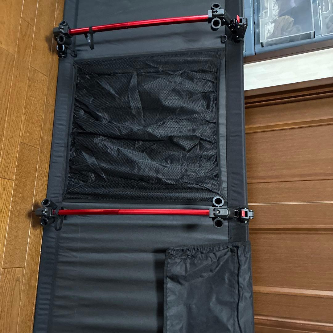 ICECO 折りたたみコット ブラック　2WAYタイプ インフレターマットセット