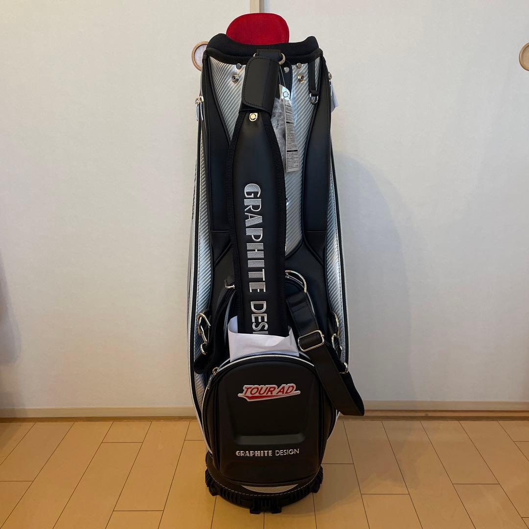 TOUR AD キャディバッグ グラフィックデザイン ブラック/シルバー