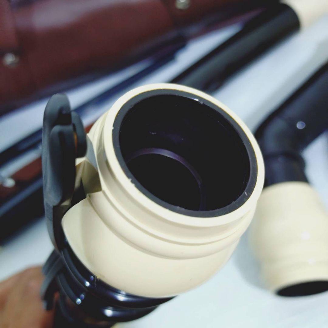 アウロス　バスリコーダー　頭部管曲がり　521 E ケース付き