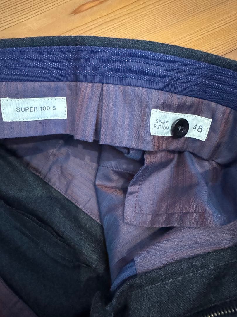 インコテックス　スラックス　チャコールグレー　中古美品　Lサイズ