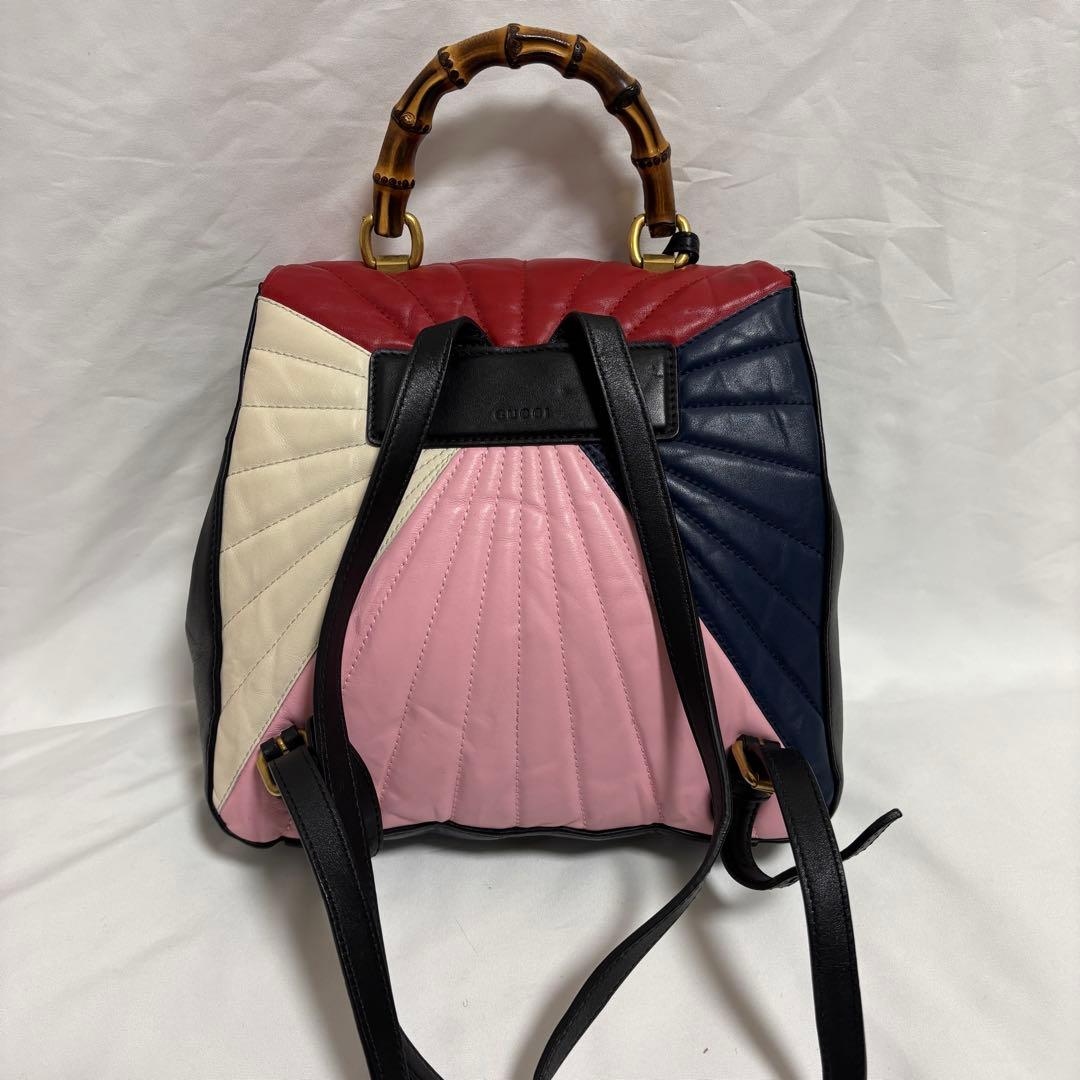 グッチ リュック クイーンマーガレット バンブー バックパック 476664