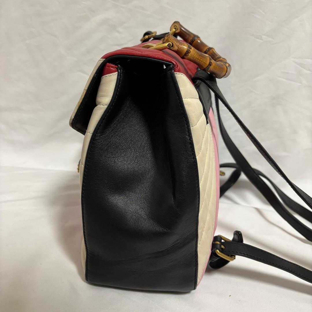 グッチ リュック クイーンマーガレット バンブー バックパック 476664