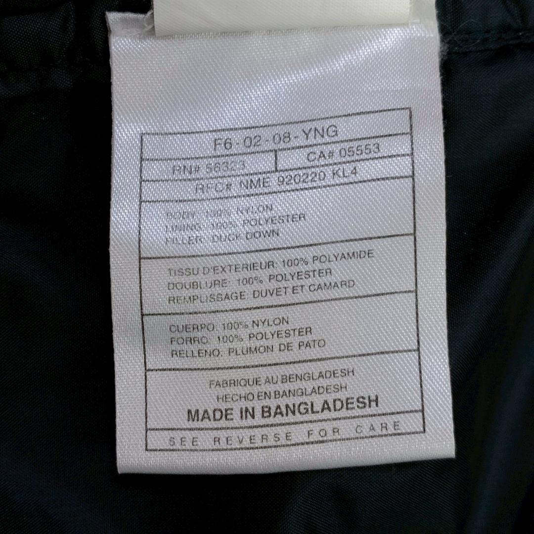 90s NIKE ACG ナイキ 刺繍ロゴ 肉厚 ダウンジャケット 黒　D269