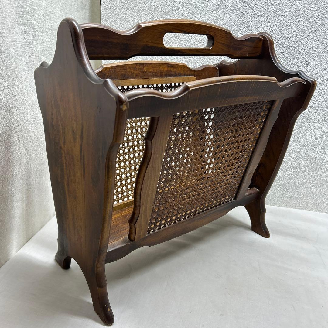 昭和レトロ カリモク マガジンラック - メルカリ