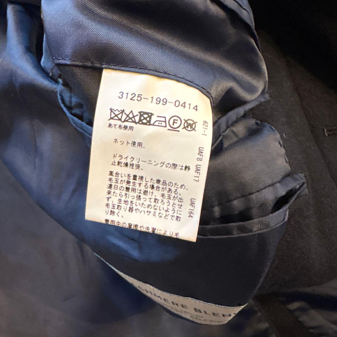 ネイビー ステンカラーコート