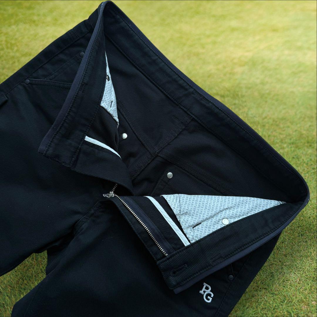 パーリーゲイツ　パンツ　黒　ブラック　M〜L相当　ストレッチ素材　4