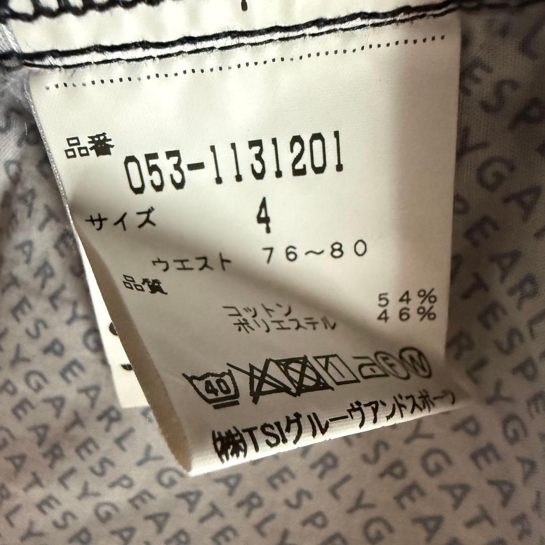 パーリーゲイツ　パンツ　黒　ブラック　M〜L相当　ストレッチ素材　4